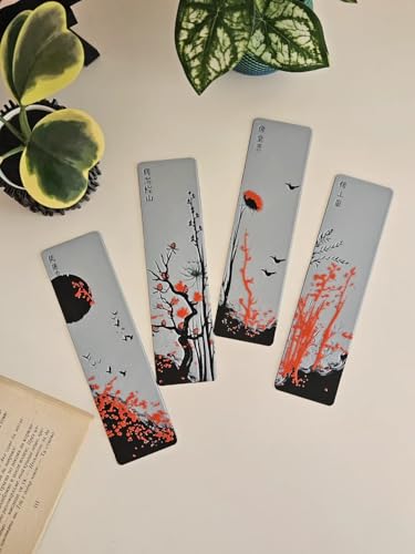 Image of 3D Anime Warrior Bookmark Set (Set of 3) - Demon Slayer Inspired | Stylish Matte Finish | Perfect Gift for Manga & Anime Fans (Cherry Blossom)