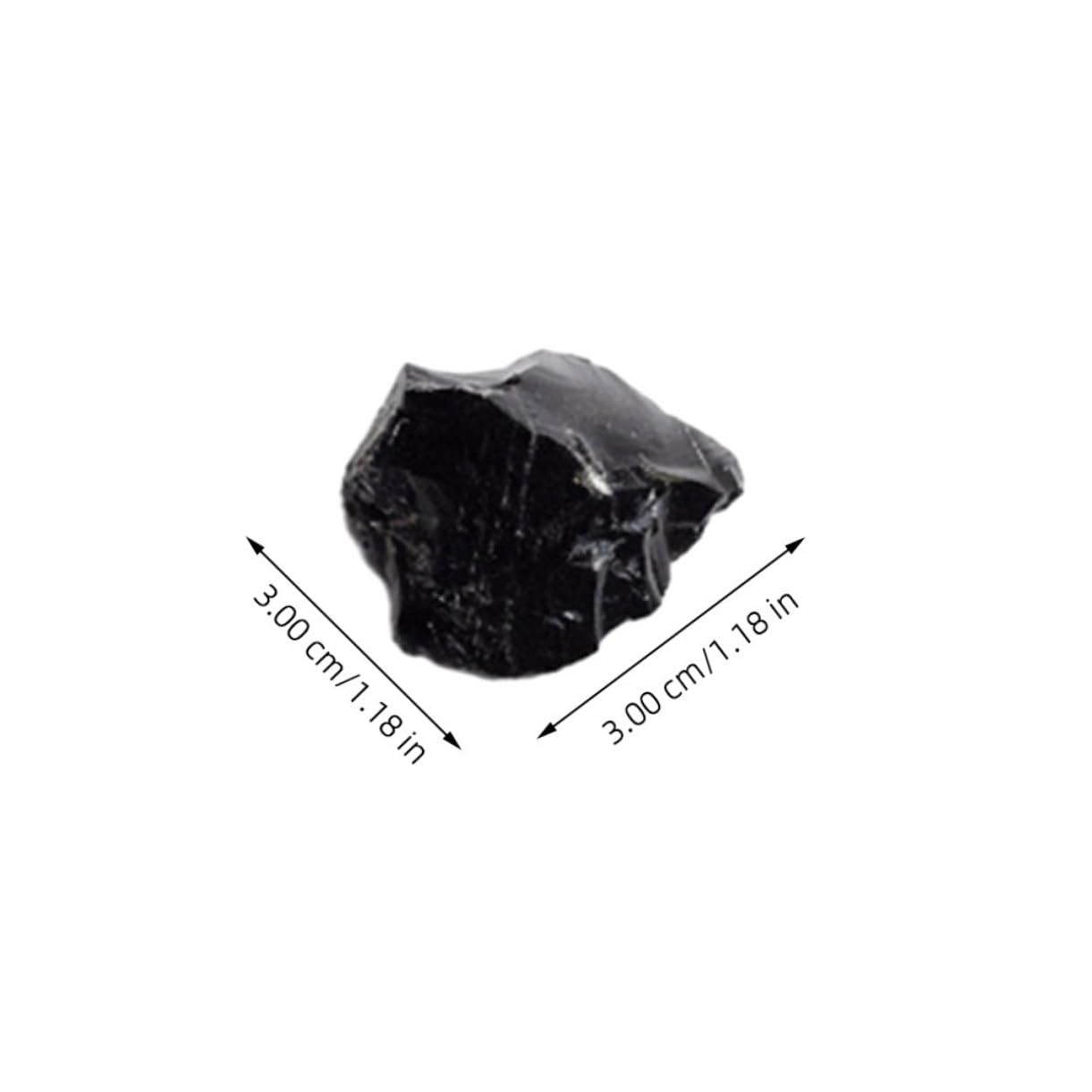 PACKOVE 25stücke Irreguläre Natürliche Obsidian Steine Dekorative Diffusor Steine Für Yoga Meditation Und Heimdekoration Handgefertigte Kristallkunstwerke