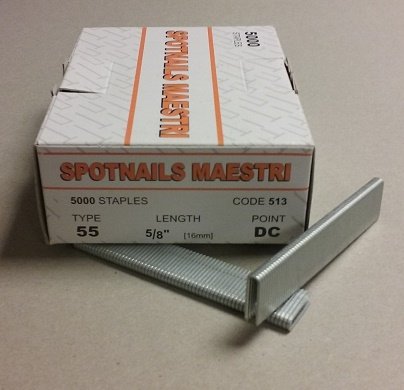 SPOTNAILS 55DC 16mm (5/8) STAPLES GALVANISED