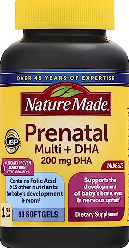 Image of Prenatal Vitamin + DHA Softgel with Folic Acid, Iodine and Zinc, 90 Count