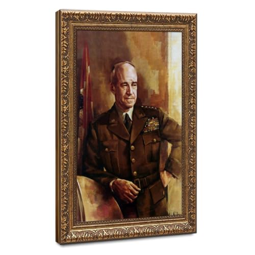 Toile Omar Bradley pour décoration murale de bureau chic au format 50,8x76,2 cm