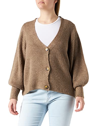 Only ONLCLARE L S Cardigan KNT Noos Suter crdigan, Cariboudetail:w. Melange, S para Mujer