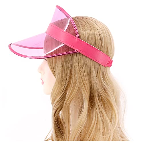 Image of Surkat Plastics Clear Sun Visors UV Protection Hat Cap Headwear Sunhat for Golf Tennis Beach Cycle