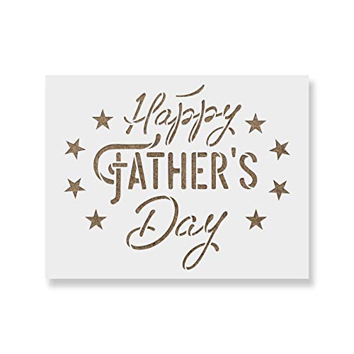 Stencil Revolution Happy Father's Day Stencil - Holiday, Dad, Gift Stencil
