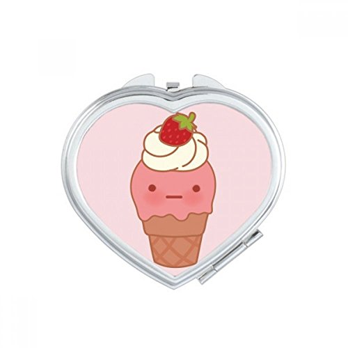 Miroir de Maquillage Compact Coeur portable mignon multicolore