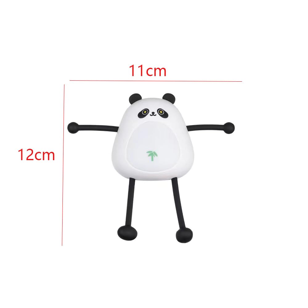 YZYOE LED Rechargeable Panda Warm Light Night Lamp, Cute Animal Bedside Light, Adjustable Limbs Can Be Used As a Phone Holder - Image 4
