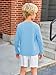 Haloumoning Toddler Boys Long Sleeve Shirts Kids Fall Tops Crewneck Plain Basic Tees 3-10Y Sky Blue