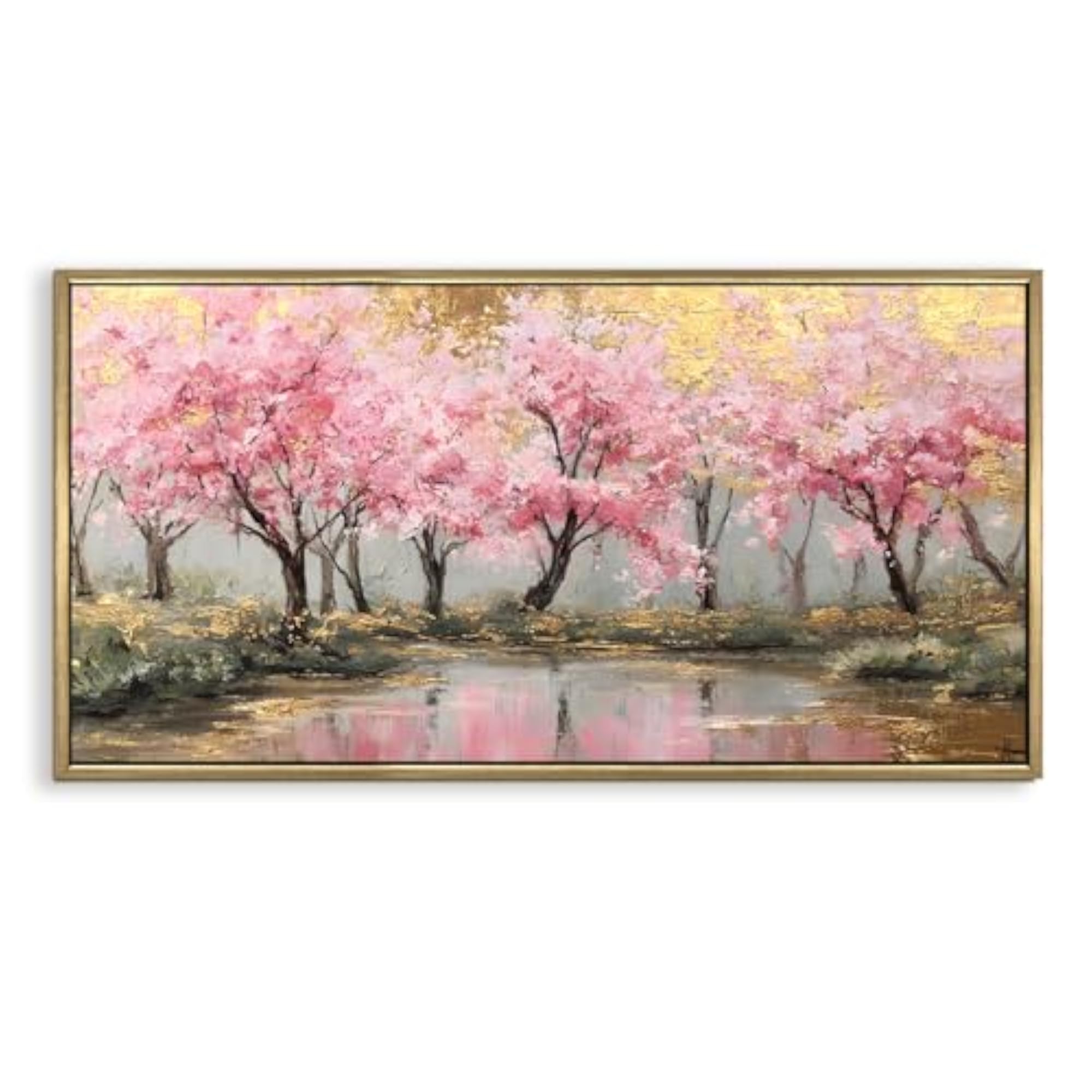 Cherry Blossom Grove Wall Art, Vintage Japanese Sakura