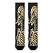 FekiLoot A Skeleton with Burning Cigarette Compression Socks Cozy Soft Support Socks Fashion Breathable Knee High Tube Socks for Adult