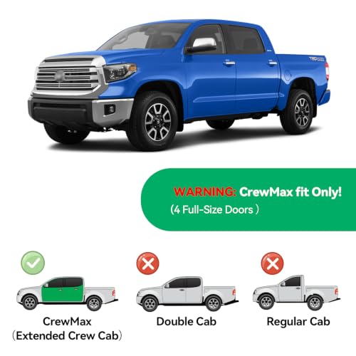 Image of in-Channel Rain Guards Window Visor for 2007-2021 Toyota Tundra Crewmax