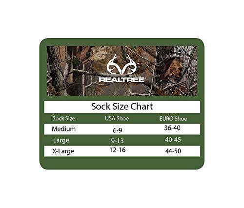 Realtree Mens Wool Blend Moisture Wicking Over the Calf Boot Socks 2 Pair Pack3