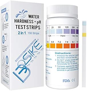 BOSIKE 150 Water Hardness & pH Test Strips Kit - 2 in 1