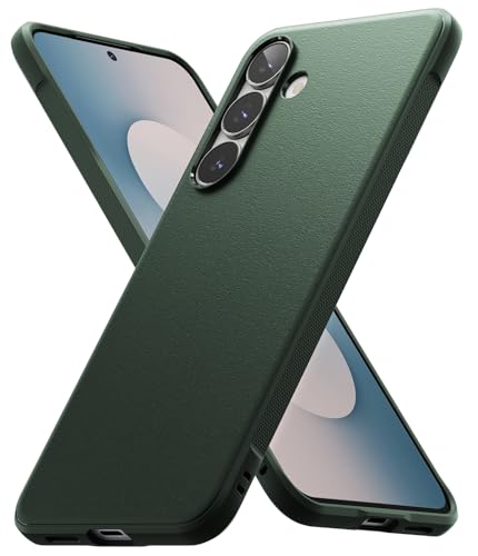 Ringke Onyx for Samsung Galaxy S25 FE Case [Feels Good in The Hand] Oil & Dirt Resistant, Enhanced Camera Lens Protection, Comfortable Grip, Non-Slip, Lightweight Cover - Dark Green