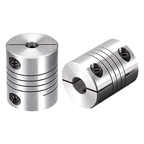 Uxcell 2Pcs Motor Shaft 6.35Mm To 10Mm Helical Beam Coupler Coupling 25Mm Dia 30Mm Long #TOP11