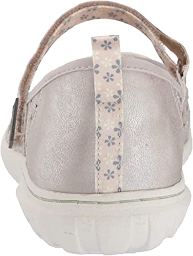 JBU by Jambu Women's Wildflower Mary Jane Flat, Cream Shimmer, 9 W US3