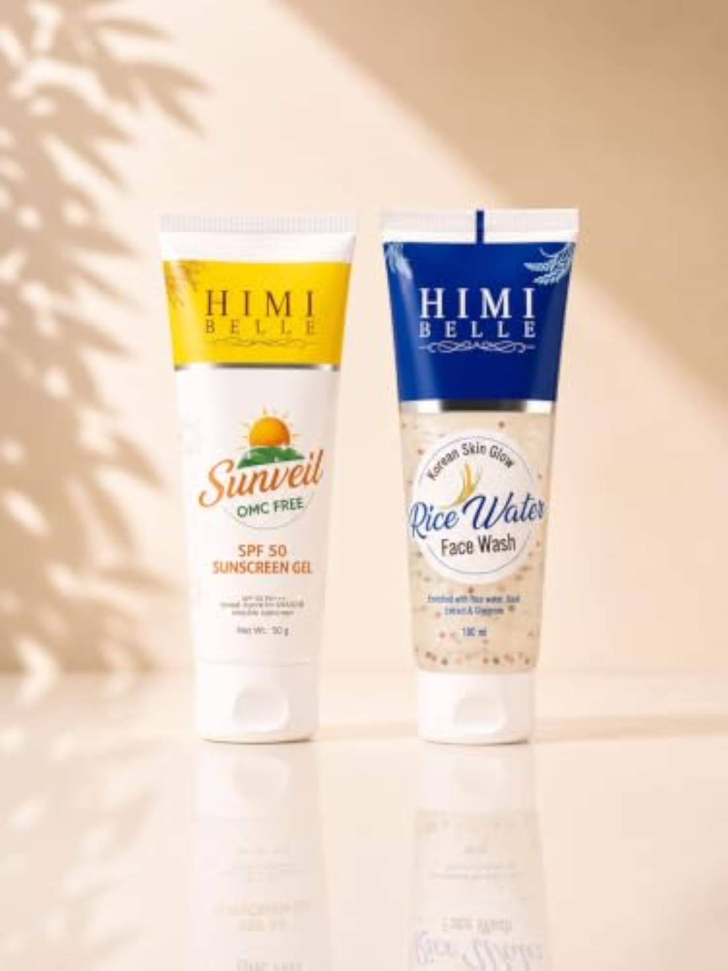 Korean Glow Protect Duo Set, Rice Water Face Wash and SPF 50 Sunscreen