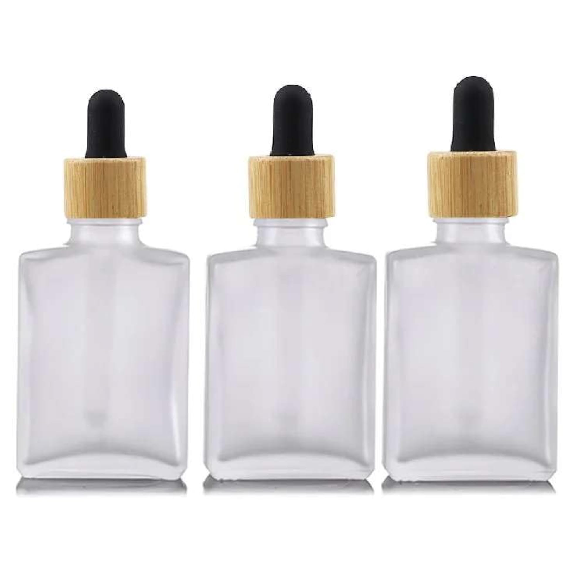 Elegant Glass Dropper Bottles, 3-Piece Set for Essential Oils