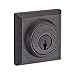 Baldwin Reserve SCTSD112X150 Single Cylinder Traditional Square Deadbolt Venetian Bronze by Satin Nickel Finish
