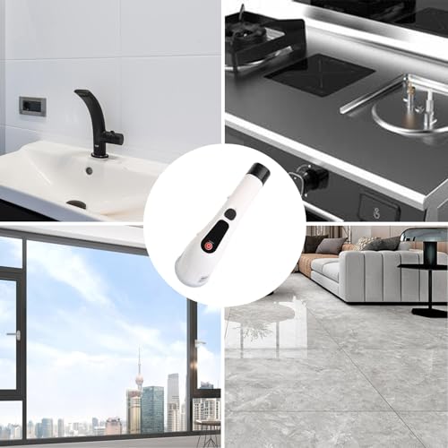 Image of Electric Spin Scrubber with Adjustable Long Handle, Electric Cleaning Brush with 9 Replaceable Brush Heads for Bathroom, Kitchen, Car, Tile, Wall, Floor