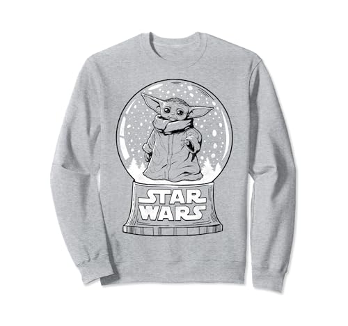 Sweat shirt Mandalorian Grogu boule de neige pour vos soirées de Noël