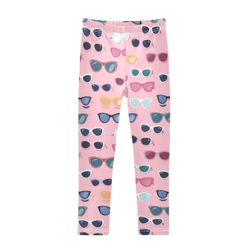 ZZKKO Girls Leggings Sunglasses Toddler Girls Clothes Leggings for Girls Toddler Girls Leggings 3-4T