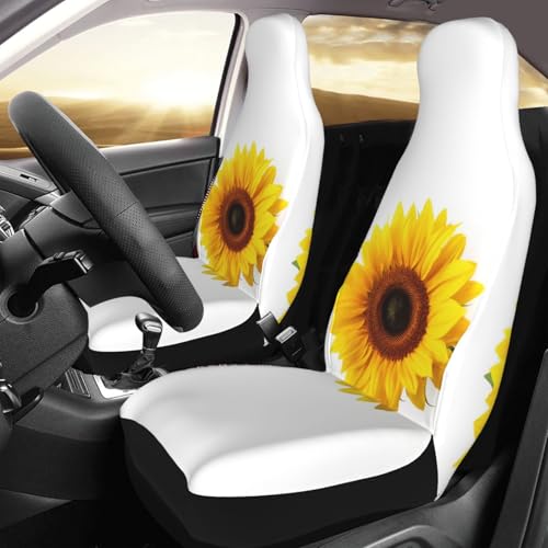 Housses de siège de voiture isolées motif tournesol pour protéger votre habitacle