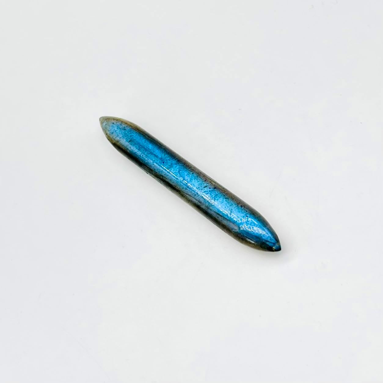 Natural Labradorite Gemstone Tribal Septum Spike Tusk | Handmade Body Piercing Jewelry | Polished Stone Septum Ring | Ethnic Boho Nose Piercing