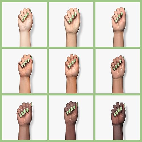 Image of Beetles Mint Green Gel Polish - Summer Buds 15ML /0.51Fl Oz, Lime Light Green Gel Nail Polish, Soak Off UV LED Lamp Pastel Nails Art, Long-Lasting Manicure Salon Bright Summer Day Nails