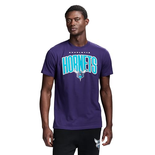 Camiseta morada de algodón GAME 7 X NBA manga corta y cuello redondo talla S
