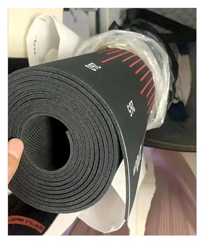Esterilla para salto de longitud, alfombrilla con medición para práctica de salto, para hogar, gimnasio o escuela, con entrenamiento de cuerda y superficie acolchada (300cm x 90cm) miniatura 2
