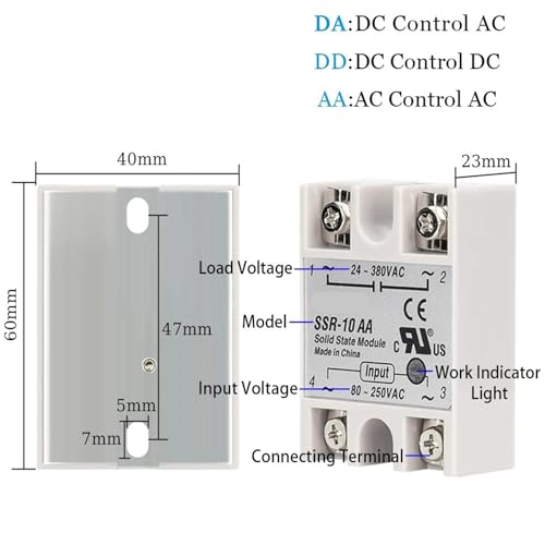 Relais statique SSR-60A DA haute performance pour commutation silencieuse - 3