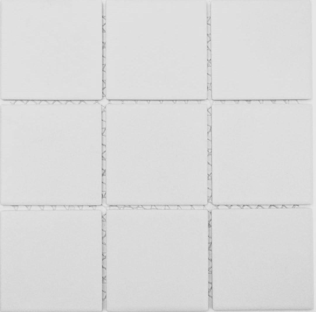 Azulejos de mosaico de cerámica antideslizantes R10B, color blanco antiguo, antideslizante, suelo de ducha, cocina, baño