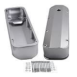 maXpeedingrods Fabricated Aluminum Tall Valve Covers with Hole Racing, for Ford Big Block BB BBF 429 460 1968-Up, 1/4 in Billet Rail