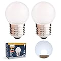 Sphoon G40 1.5w Dim Led Bulb Equivalent 15 Watt Light Bulbs, Standard E26 Base Frosted Glass Soft Bright White 6000k for Home Decorative, Fridge Freezer Lamp, CRI 90+, 150lm, Pack of 2