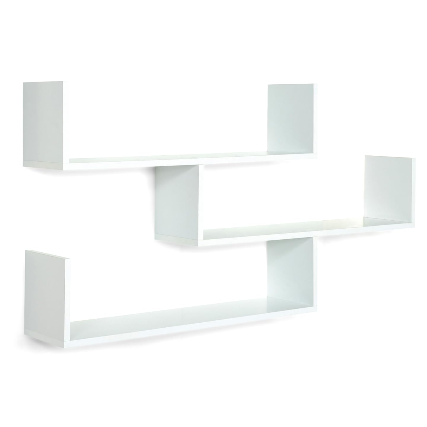 IDMarket - Etagère Murale Multiposition Lou Blanche