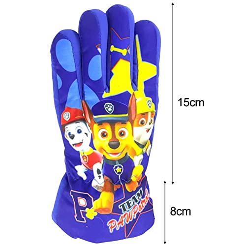 BESTZY Dog patrol Guanti da Sci per Bambini,guanti...