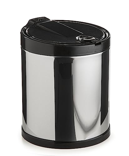Lixeira de Lixo Inox 2.5 Litros Click Multi-Ambiente - Exclusivo K80 (Preto)
