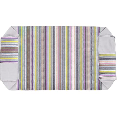 JOERRES Buckwheat Pillow Case - Travel-Size 19inX 7inX 3in -Made With Organic Cotton. (Gray) Cover