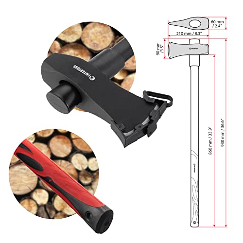 Intertool HT-0273 36-Inch Splitting Maul, Heavy Duty Wood Splitter Axe thumb #2