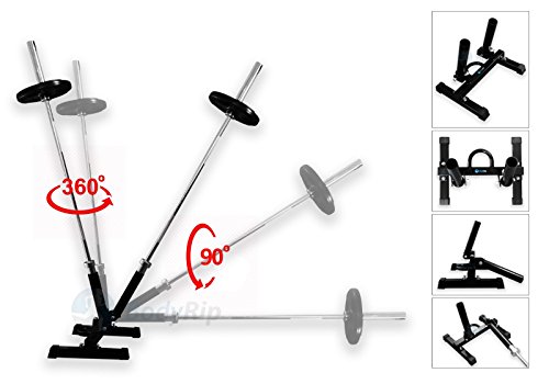 BodyRip COMPACT PRO Post Landmine Insert Attachment Machine | Standard and Olympic Barbell | T Bar Row, Pres, Squats, Swing | Home Gym, Fitness, Lifting, Fat Loss, CrossFit Training (Double)