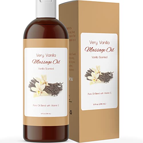 Very Vanilla Body Oil and Massage Oil for Couples - Aromatherapy Massage Oil for Massage Therapy with Natural Vanilla Scented Oil and Aromatherapy Oils Coconut Jojoba and Sweet Almond Oil for Skin Very Vanilla Body Oil and Massage Oil for Couples - Aromatherapy Massage Oil for Massage Therapy with Natural Vanilla Scented Oil and Aromatherapy Oils Coconut Jojoba and Sweet Almond Oil for Skin