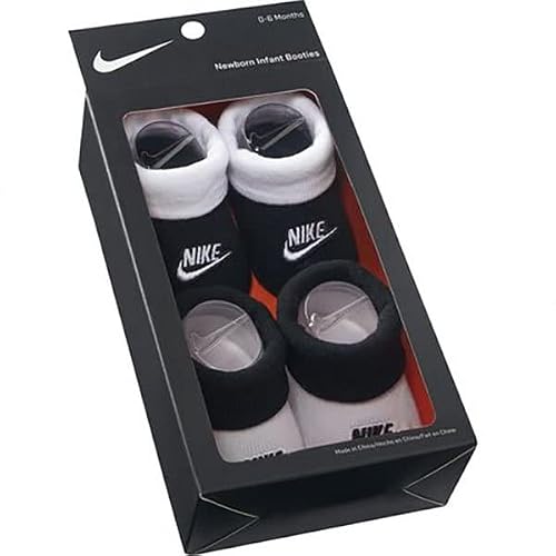 Nike Baby`s Futura Booties 2 Pack (Black(Nn0048-023)/White, 0-6 Months) #TOP1