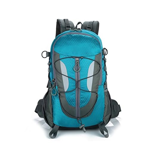 Lily's Locker - Mujer y Hombre 30L Mochila con Múltiples Almacenamiento Compartimiento para Senderismo Camping Viajes Montañismo Trekking o Escuela 29 x50 x18CM (Azul)