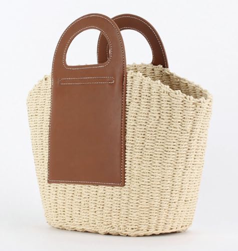 Bolso Casual de Paja Tejido en Rattan para Playa miniatura 7