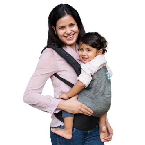 Kol Kol Baby Carrier New Born Carrier Bag, Hand Woven Cotton, Baby Carry Bag & 2 Carry Positions, For 4 Months To 3 Year Old Baby, Charcoal Suitable For Men & Women Without Hood – Newborn Kol Kol Baby Carrier New Born Carrier Bag, Hand Woven Cotton, Baby Carry Bag & 2 Carry Positions, For 4 Months To 3 Year Old Baby, Charcoal Suitable For Men & Women Without Hood – Newborn