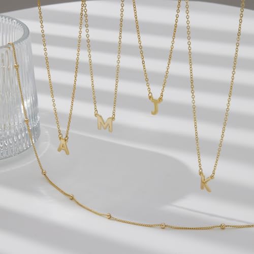 Collier superposé 26 majuscules AZ pour un style bohème chic