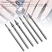 6pcs Tungsten Carbide Nail Drill Bits Set for Acrylic Gel Nails Electric Nail Drill Machine Accessory for All, High Durability, Less Dust