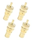 VARGTR 4PCS Tire Deflator,Automatic Tire Deflators Kit,Car Accessories Adjustable Brass Car Tire Deflators Kit,Universal 6-30 PSI Air Down Tire Deflators for Jeep, Car, Truck, Motorcycle,ATV Tires