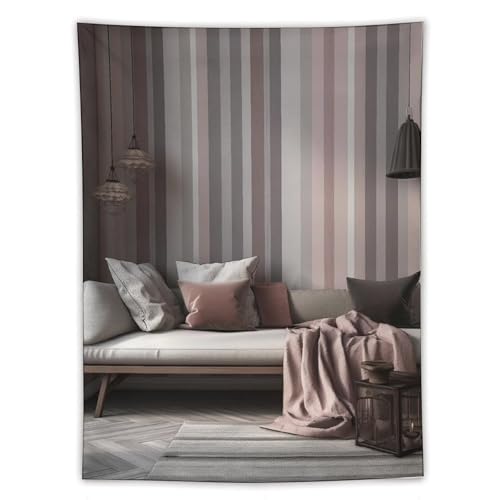 Tapisserie murale rayée 152x203 cm déco verticale pour chambre