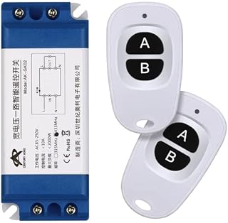 433MHZ AC 110v 220v 230v RF Wireless Remote Control Switch Transmitter Receiver Stairs Basement Garage Light Electric Door - (Color: with 2 Remote, Size: 315mhz)